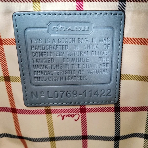 ~~COACH🩵Bleeker Tattersall Bag~~ - Picture 11 of 14